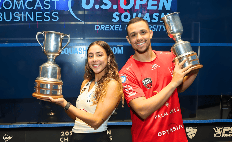 Mostafa Asal & Hania El Hammamy Win US Open Squash Titles