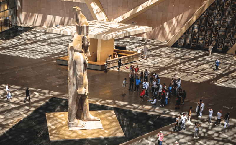 Screens Set Up Across Giza to Broadcast Grand Egyptian Museum Opening