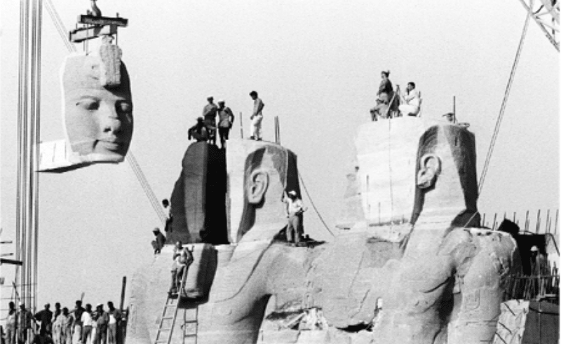 Rare Photographs of Abu Simbel’s Relocation at GEM Gift Shop