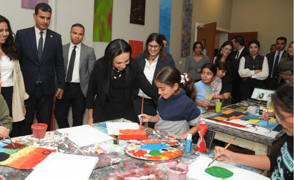 Minister of Social Solidarity Visits Littlest Lamb Home in El Obour