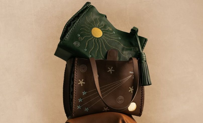 Egypt's Nuniz & Rebel Cairo Collaborate on Celestial Leather Bag