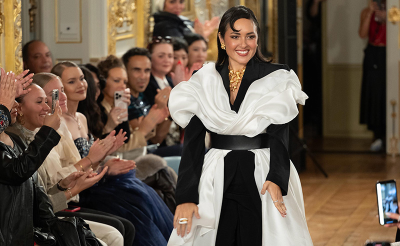 Egyptian Designer Pacinthe Badran Styles her ollection SÉRÉNITÉ