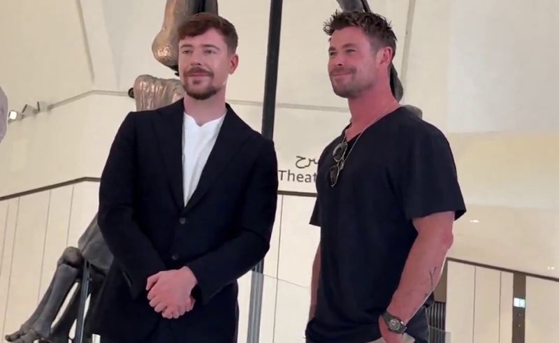 MrBeast & Chris Hemsworth Spotted at Abu Dhabi’s Newest Museums