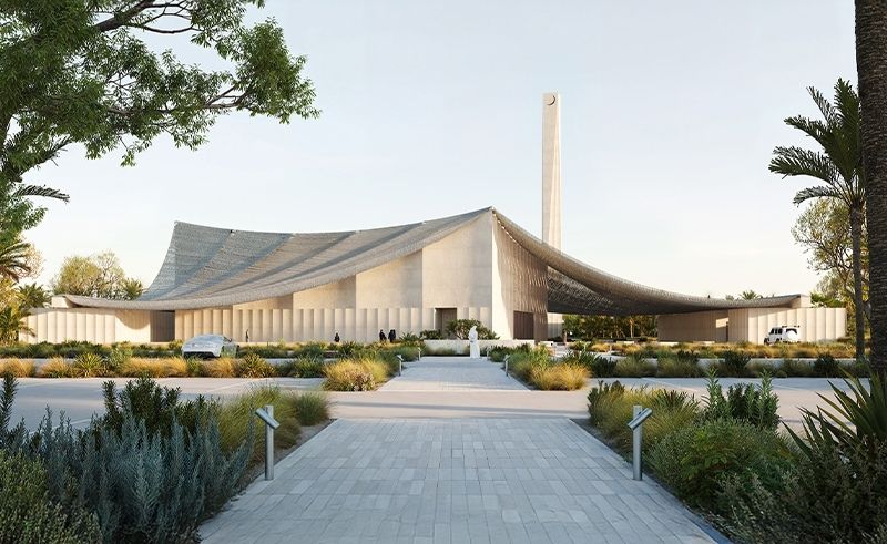 SOM Unveils Contemporary Friday Mosque for Palm Jebel Ali in Dubai