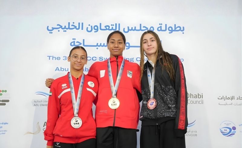 UAE Reaches 67 Medals by Day Three of Gulf Swimming Championships