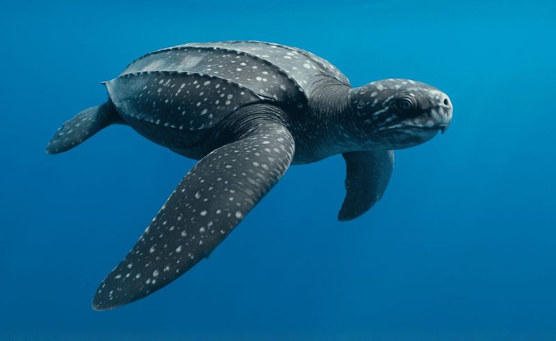 Rare Leatherback Sea Turtle Recorded in Saudi Red Sea Reserve