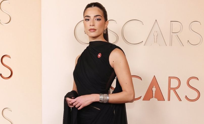 Actress Saja Kilani Wears Saudi Designer Ziyad Buainain to the Oscars