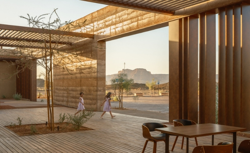SAL Architects Design a Gas Station That Blends into AlUla