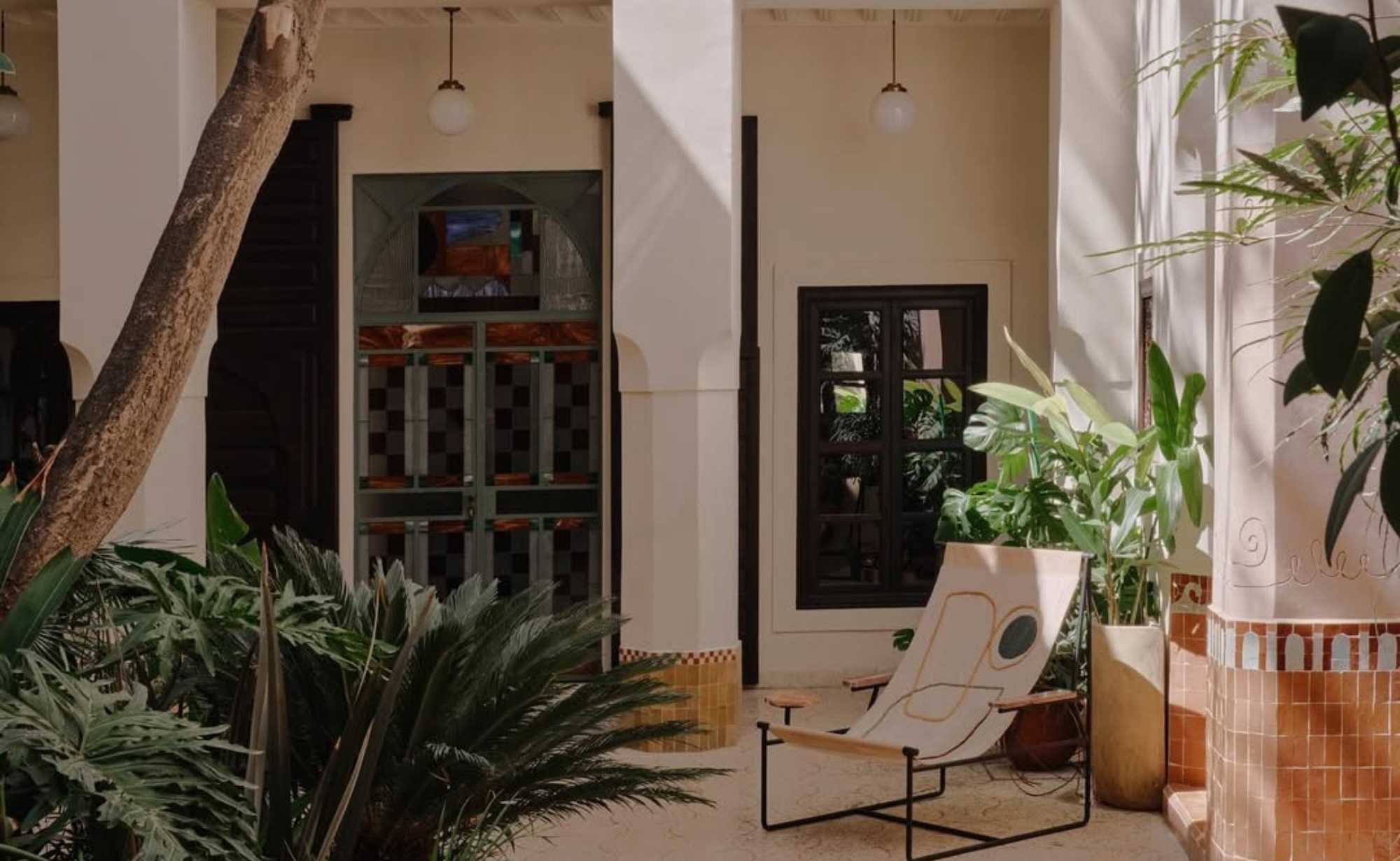 This Marrakech Riad Lets You Leave With the Art on Your Bedroom Wall