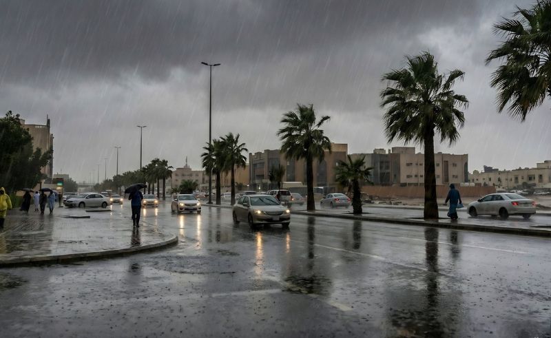 Rainfall in Saudi Arabia Rises 162% in Early April 2026