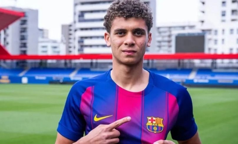 Hamza Abdelkarim Headers Hatrick for Barcelona’s Youth Side
