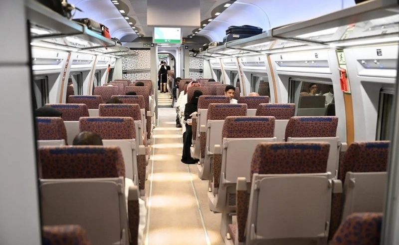 Haramain Train Capacity Increased to Over 2.2 Million Seats for Hajj