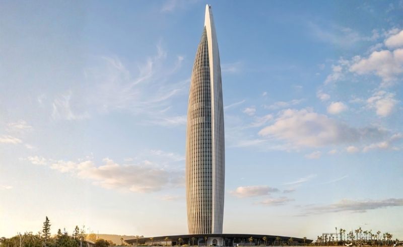 A Rocket-Shaped Skyscraper is Now Morocco's Tallest Building
