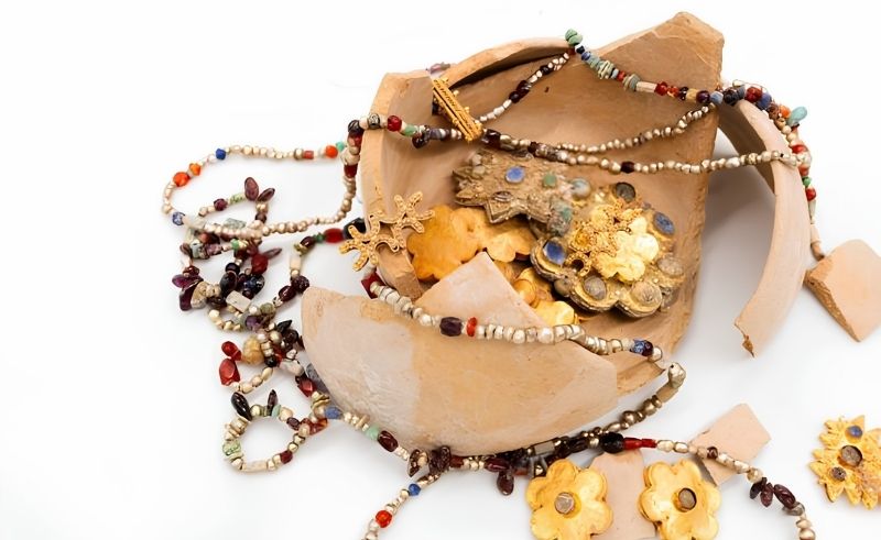 100 Pieces of Abbasid Gold Jewellery Unearthed at Qassim