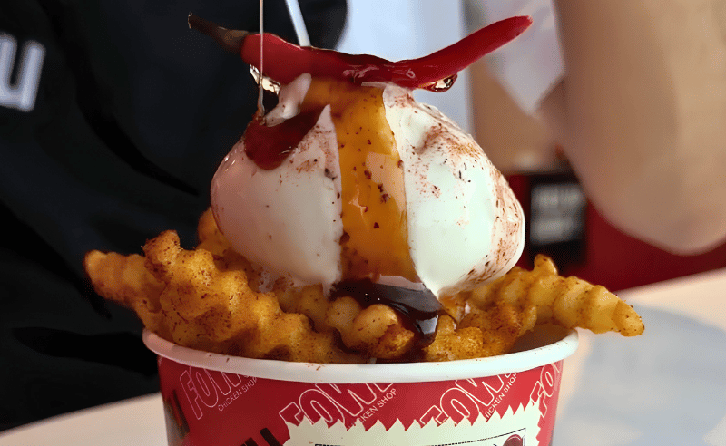Dubai's Miva Flavour House & Fowli Top Spciy Fries With Creamy Gelato