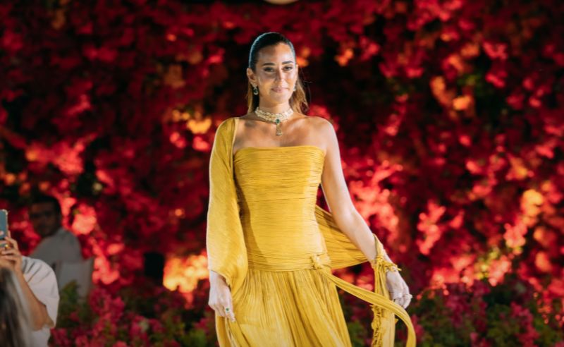 Actress Amina Khalil Walks for Azza Fahmy on Egypt’s North Coast