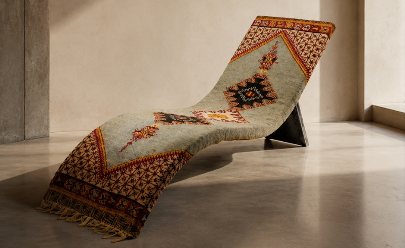 TALEL & Studio Anouar Craft a Chair From Upcycled Rugs