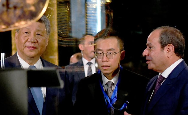 China’s President Xi Jinping Tours The Grand Egyptian Museum