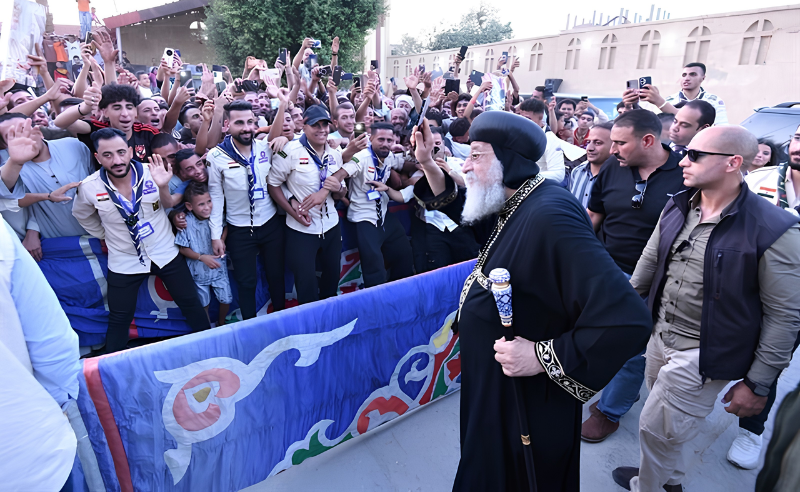 Pope Tawadros II Opens First Phase of Holy Family Site in Minya