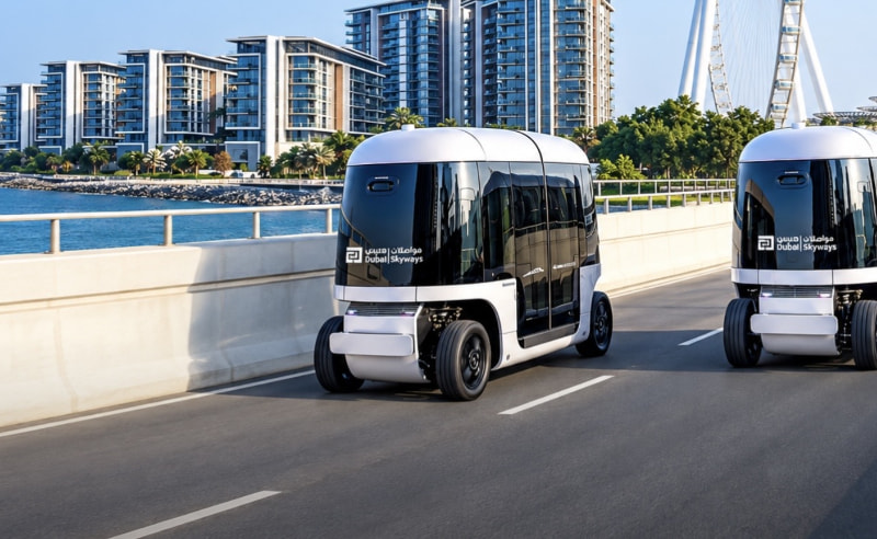 Driverless Electric Pod Trial Begins at Bluewaters in Dubai
