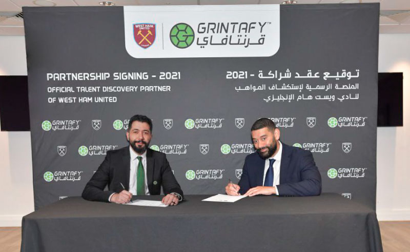 KSA's Grinitfy Teams Up with UK Football Club West Ham United