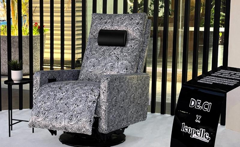 Leopelle Brings Laminated Leather Dazzle to DE.CI’s Lazy Boy