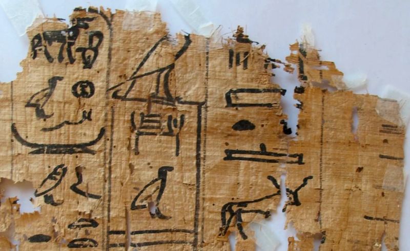 First Intact Papyrus in Century Discovered in Saqqara