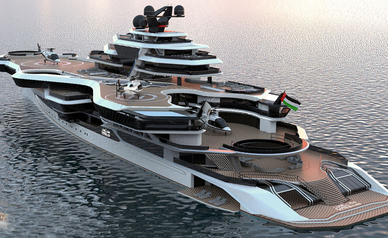 This Emirati Megayacht is a Floating Fortress of Opulence