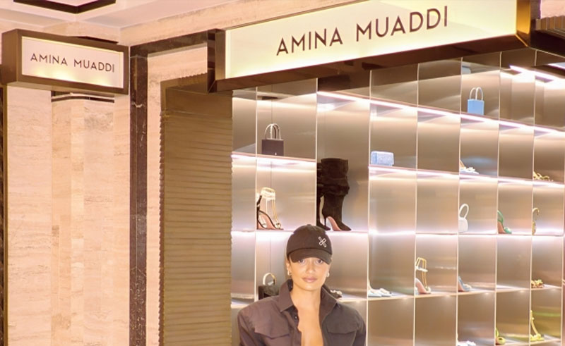 Amina Muaddi Reigns as Footwear’s Most Wanted at New Harrods Boutique
