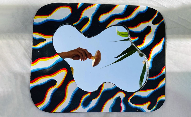 Reflect Your Inner Groove With These Handmade Mirror Frames by Kahkie