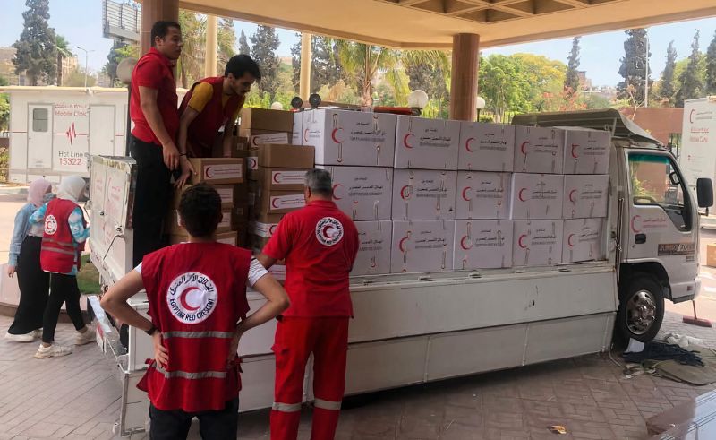 Egypt's Red Crescent Prepares Second Batch of Aid Supplies for Gaza