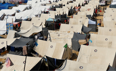 Egypt Establishes Relief Camp in Gaza's Khan Yunis with 1,050 Tents