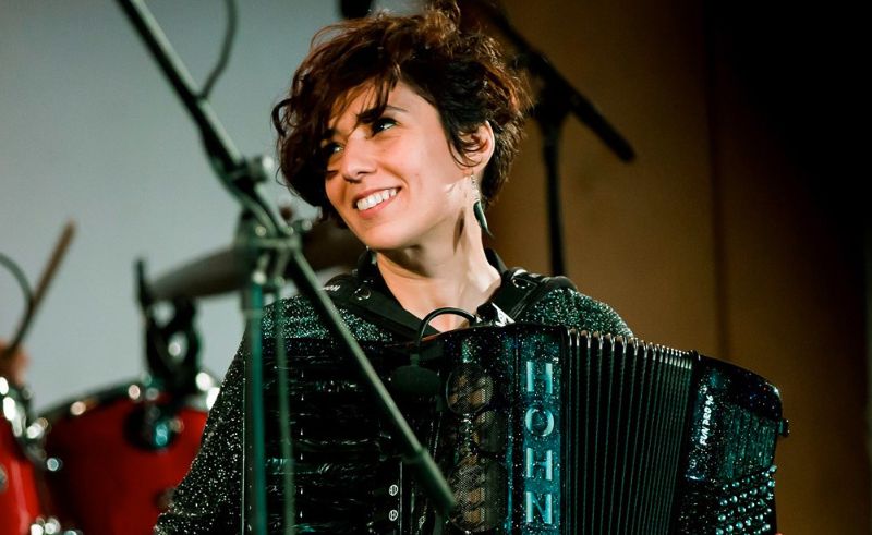 Accordionist Youssra El Hawary Performs Live at Rawabet Art Space