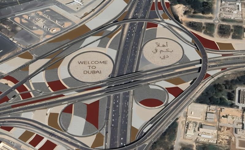 Dubai Spends $7 Million on 'Welcome to Dubai' Sign Visible from Above