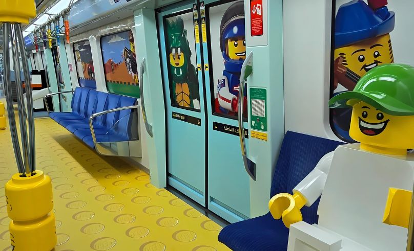 Dubai Metro Celebrates 15th Anniversary With LEGO-Themed Train