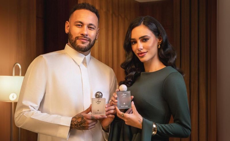 Footballer Neymar and Bruna Biancardi Shine in Saudi Perfume Campaign