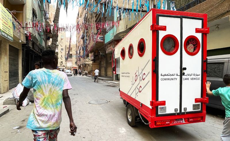 How Egypt’s Blue Tricycle Was Transformed Into a Community Care Car