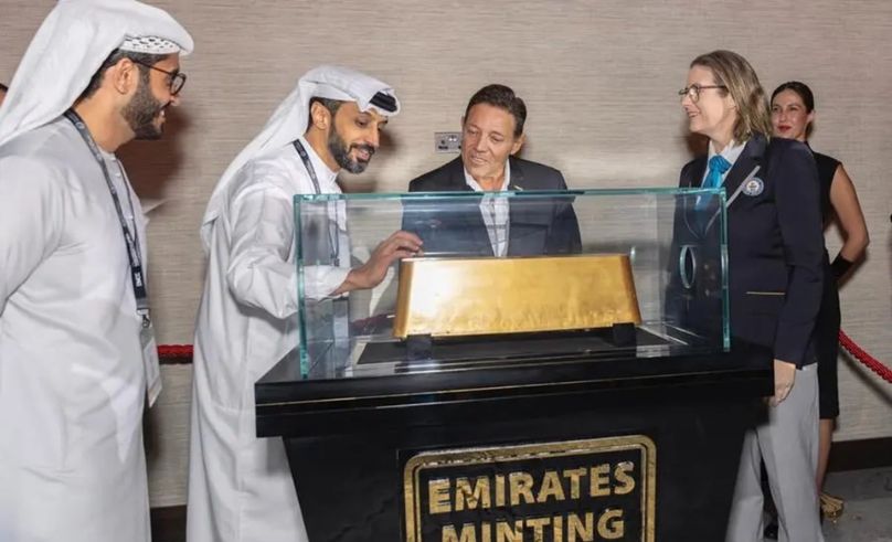 World’s Largest Gold Bar Displayed at Dubai Gold Souk Extension