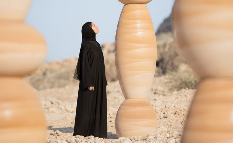 Karim+Elias Crafts Sandy Sculpture at Sharjah’s Golden Dunes of Mleiha