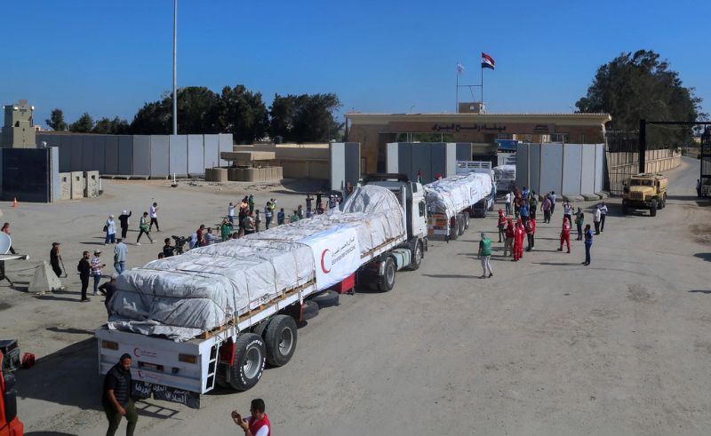 Nearly 9,000 Aid Trucks Entered Gaza Strip From Egypt Since Ceasefire