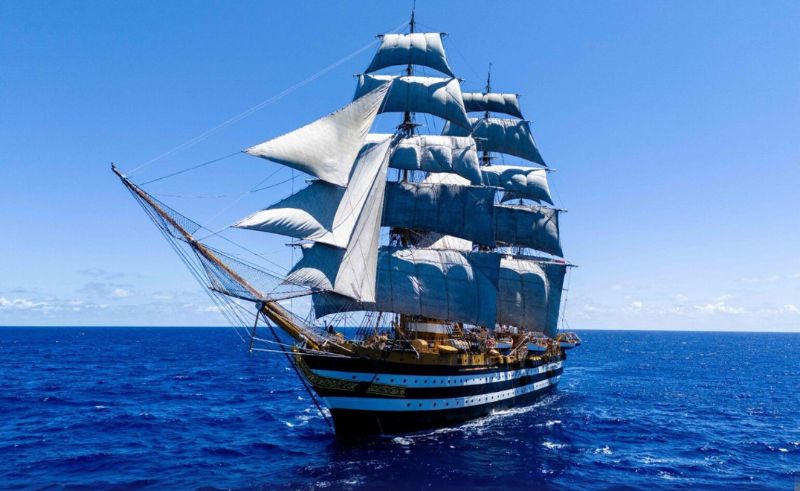 Italy’s Historic Naval Ship “Amerigo Vespucci” Stops in Alexandria