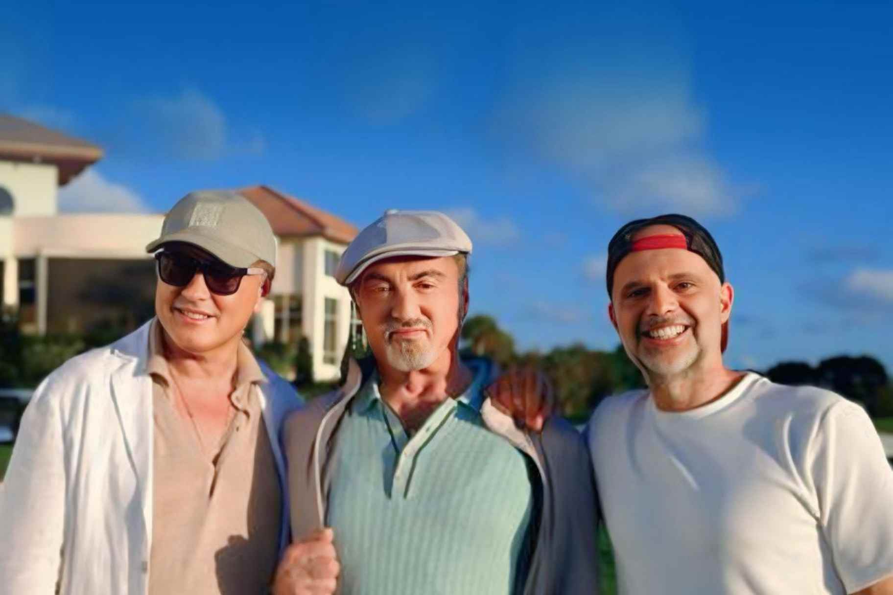 Sylvester Stallone BTS of SouthMED Ad
