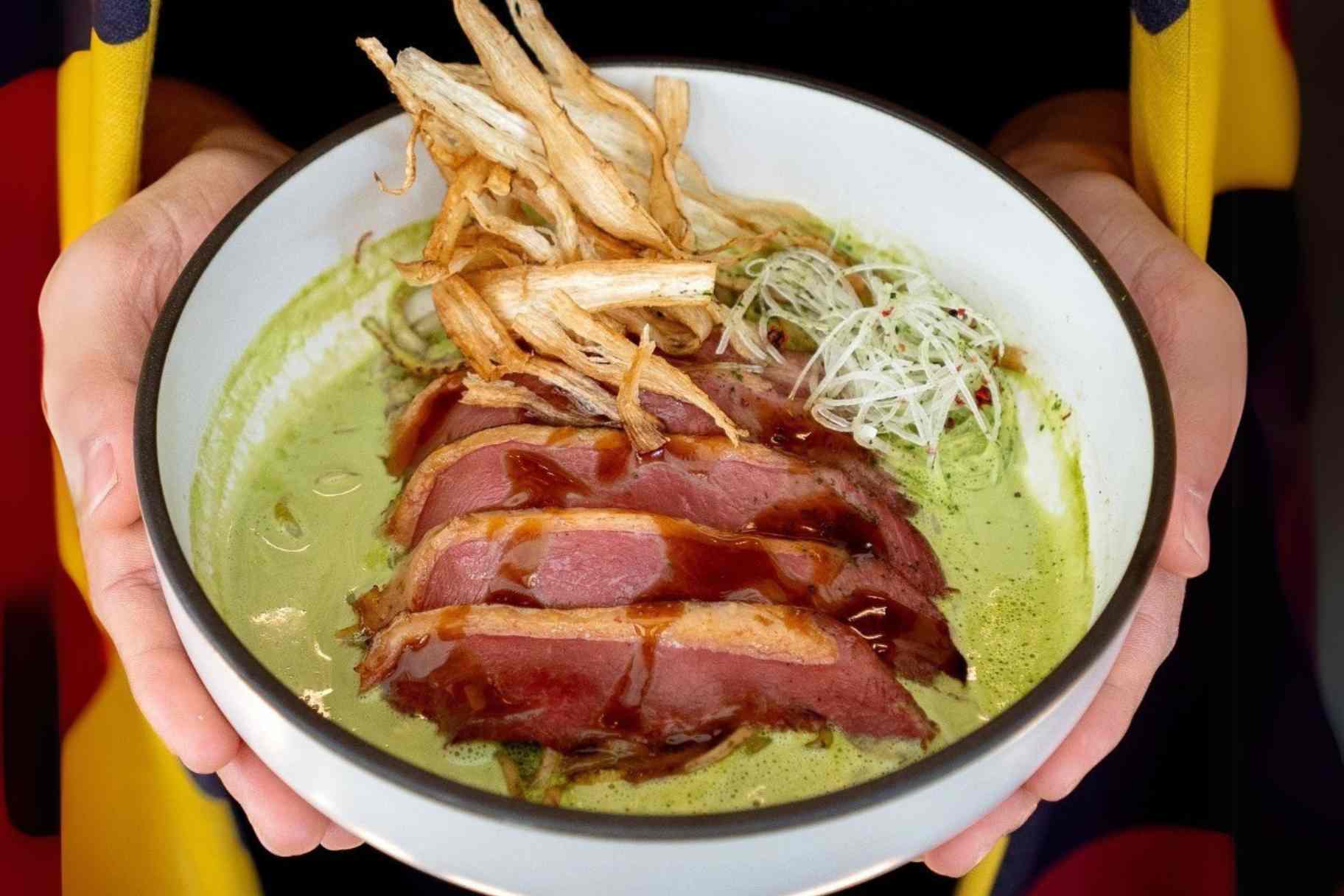 Matcha Duck Ramen Hits Reif Japanese Kushiyaki for a Limited Time