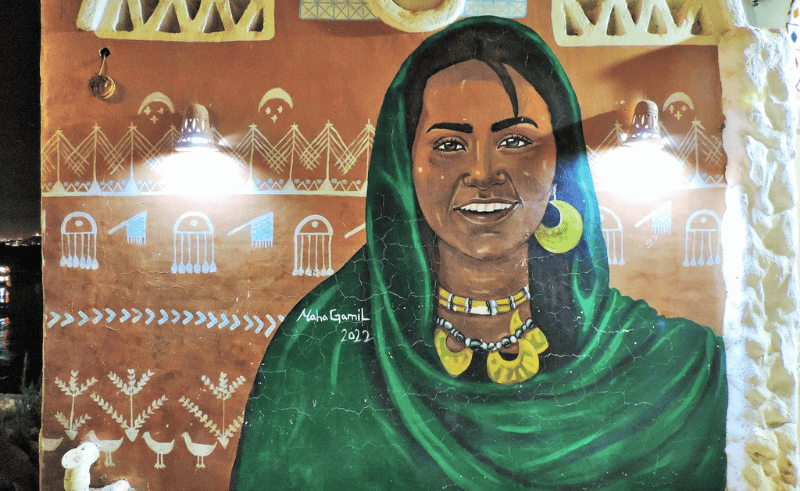 Maha Gamil Paints Giant Murals All Over Upper Egypt