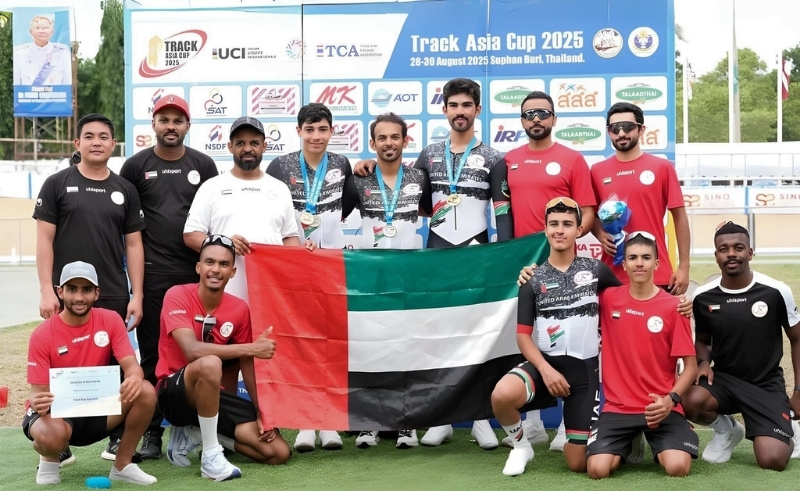 UAE Cycling Team Makes History With Six Medals at Track Asia Cup
