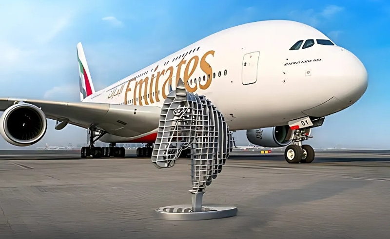 Emirates Turns Retired Aircraft Parts Into Horse Artwork in Dubai