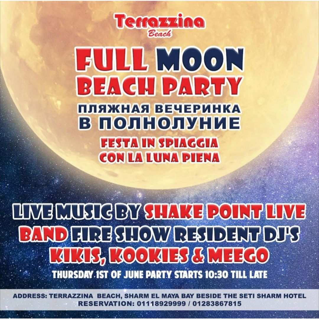 Full moon beach party