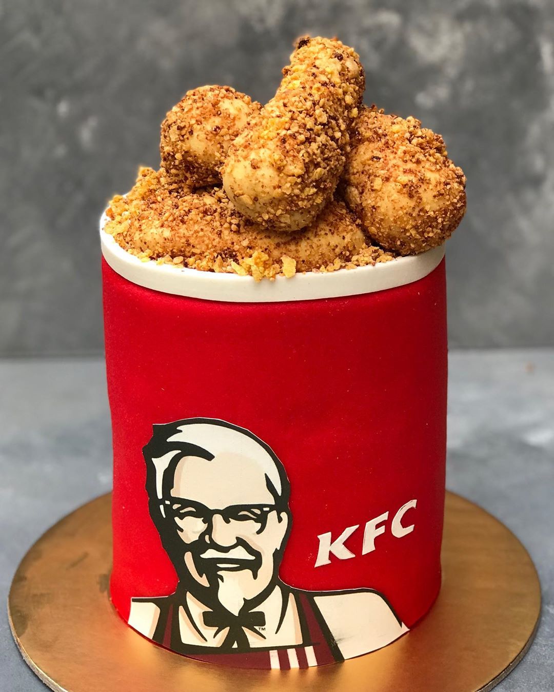 Coolest KFC Bucket of Chicken and Sides Cake